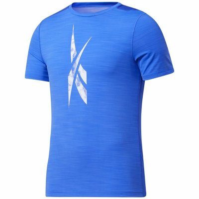 T-shirt med kortärm Herr Reebok Workout Ready Activchill Blå (Storlek: L)