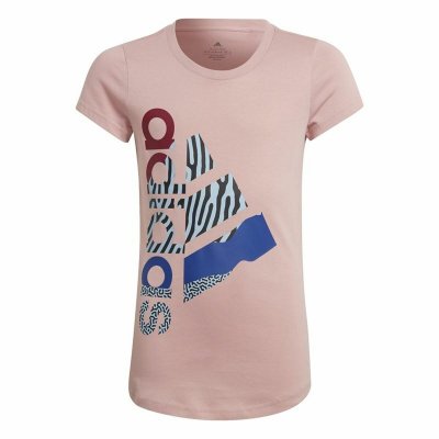 T-shirt med kortärm Barn Adidas Girl Power Rosa (Storlek: 13-14 år)