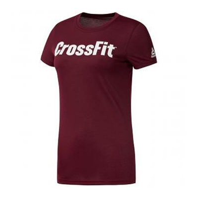 T-shirt med kortärm Dam Reebok Fef Speedwick Bordeaux (Storlek: XL)