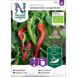 Fröer Nelson Garden Chilipeppar Westlandse Lange Rode