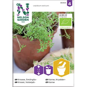 Fröer Nelson Garden Krasse Smörgås Organic
