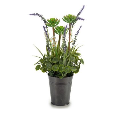 Dekorativ växt Lavendel Metall Plast (13 x 40 x 13 cm)