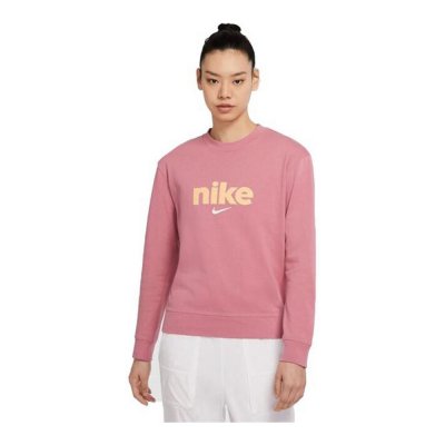 Långärmad t-shirt Dam Nike Crew Rosa (Storlek: XS)