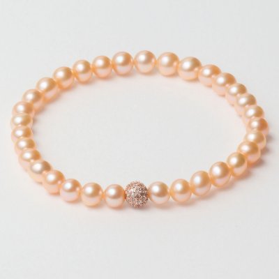 Damarmband Lancaster JLA-BR-SB-2-PE Orange Sterlingsilver 16 mm Rosa
