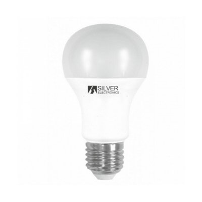 Sfärisk LED-lampa Silver Electronics 980527 E27 15W Varmt ljus (Välj alternativ: 5000K)