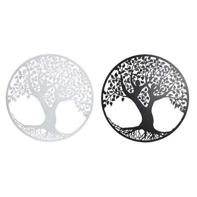 Väggdekoration DKD Home Decor Träd Metall (2 antal)