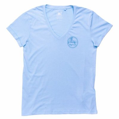T-shirt med kortärm Dam Rip Curl Re-entry Ljusblå (Storlek: L)