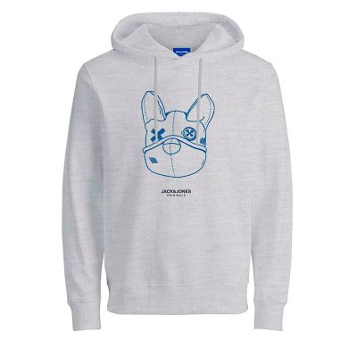 Tröja med huva Herr JORPAL SWEAT HOOD FST Jack & Jones 2310015 Grå (Storlek: S)