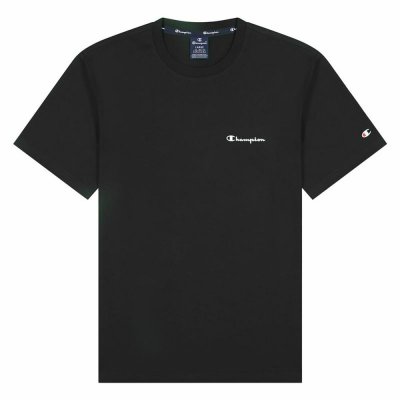 T-shirt med kortärm Champion Crewneck M Svart (Storlek: XL)