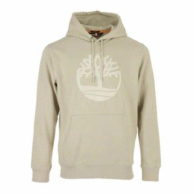Tröja med huva Herr Timberland Core Logo Grå (Storlek: M)