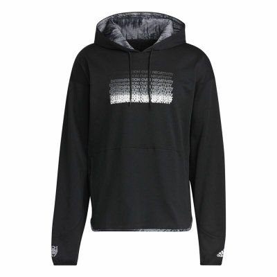 Tröja med huva Herr Adidas Donovan Mitchell Inno Svart (Storlek: XL)