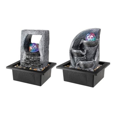 Trädgårdsfontän Lumineo LED RGB Harts (17 x 20,5 x 25,5 cm)