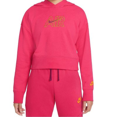 Luvtröja, Flickor CROP HOODIE Nike DM8372 666 Rosa (Storlek: 12 år)
