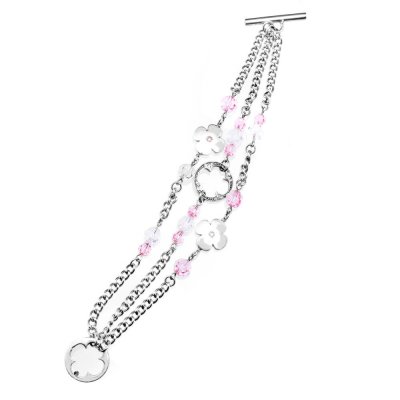 Damarmband Folli Follie 3B9F118CP Stål Silvrig (20 cm)