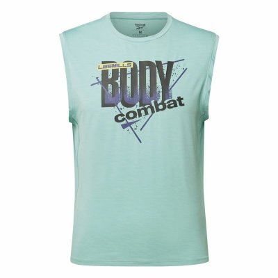 Ärmlös sporttröja Herr Reebok Les Mills® Bodypump® Activchill Blå (Storlek: XL)