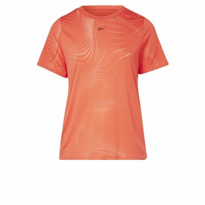 T-shirt med kortärm Dam Reebok Burnout Orange (Storlek: 1X)