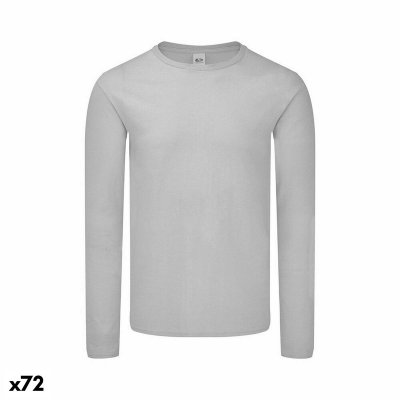 T-shirt med lång ärm Unisex 141330 100% bomull (72 Antal) (Färg: Marinblå, Storlek: M)