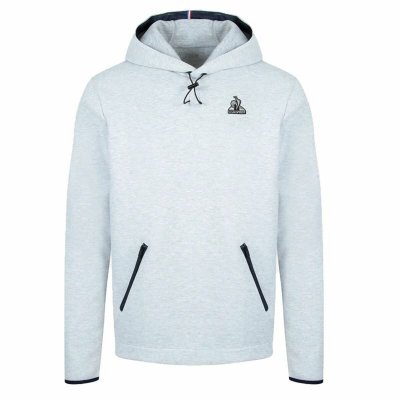 Tröja med huva Herr Le coq sportif Tech Grå (Storlek: L)