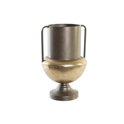 Vas DKD Home Decor Svart Metall Koppar Vintage (20 x 20 x 33 cm)