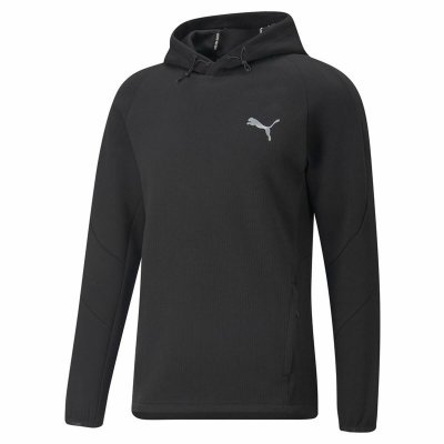 Tröja med huva Herr Puma Evostripe Svart (Storlek: 2XL)