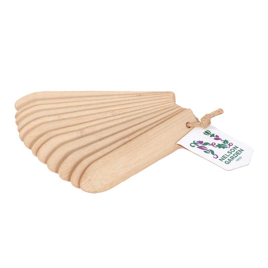 Sticketiketter av bambu, 13 cm