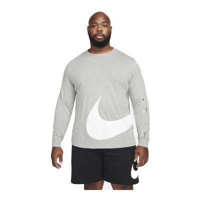 T-shirt med lång ärm Herr Nike Sportswear Ljusgrå (Storlek: L)