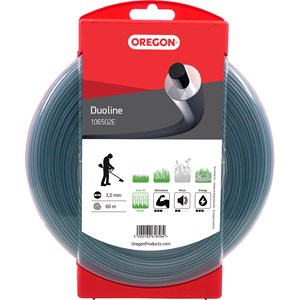 Trimmertråd Oregon Duoline 3,0 mm x 60 m