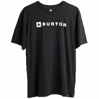 T-shirt med kortärm Herr Burton Horizontal Mountain Svart (Storlek: L)