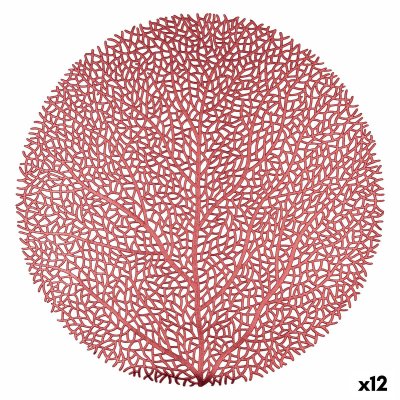 Underlägg Quid Habitat Träd Gyllene Textil (38 cm) (Pack 12x)