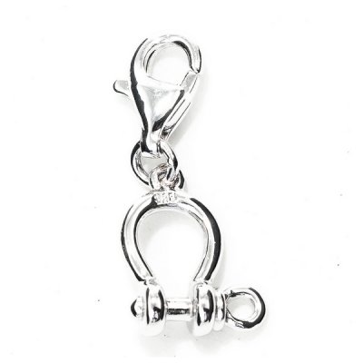 Dampärlor Xenox CHARM_MOSQUETON Silvrig (1 cm)