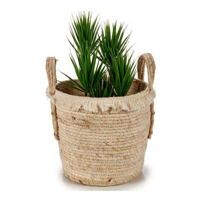 Kruka 77109 Med handtag Halm Naturligt brunt (23 x 27 x 26 cm) (23 x 27 x 26 cm)