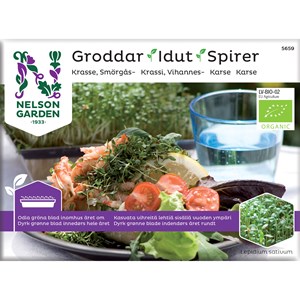 Groddar Nelson Garden Smörgåskrasse Organic