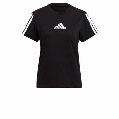 T-shirt med kortärm Dam Adidas TC Svart (Storlek: XS)