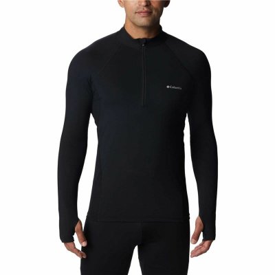 T-shirt med lång ärm Herr Columbia Midweight Stretch Svart (Storlek: L)