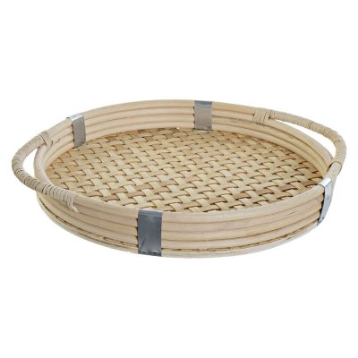 Bricka DKD Home Decor Naturell vide (40 x 35 x 5 cm)