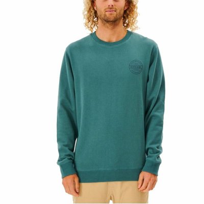 Tröja utan huva Herr Rip Curl Re Entry Crew Blå (Storlek: S)