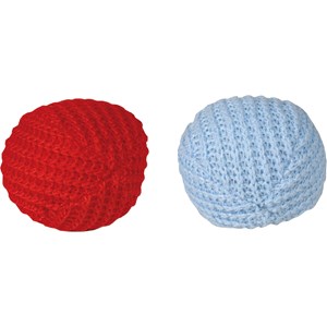 Kattleksak Trixie Stickad Boll 2-pack