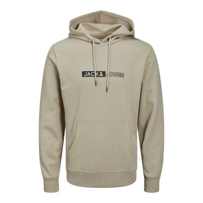 Tröja med huva Herr Jack & Jones JJNEO SWEAT HOOD 12223701 Brun (Storlek: XXL)