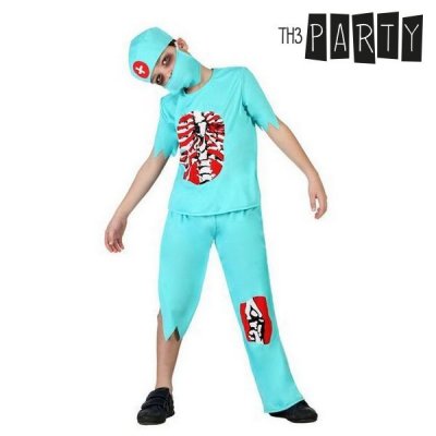 Maskeraddräkt för barn Zombie-doktor (4 Pcs) (Storlek: 3-4 år)
