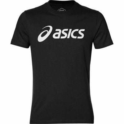 T-shirt med kortärm Herr Asics Big Logo Svart (Storlek: M)