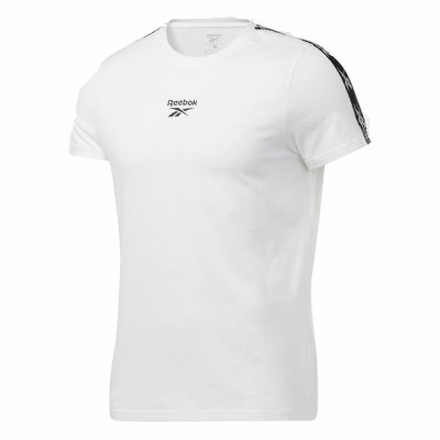 T-shirt med kortärm Herr Reebok Essentials Tape Vit (Storlek: L)