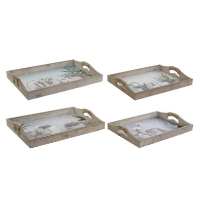 Bricka DKD Home Decor (2 pcs) (40 x 30 x 6 cm)