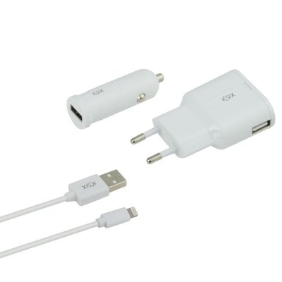 Set med laddare KSIX B0925CRDU Vit