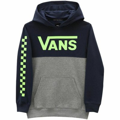Tröja med huva Herr Vans Classic Block Mörkblå (Storlek: M)