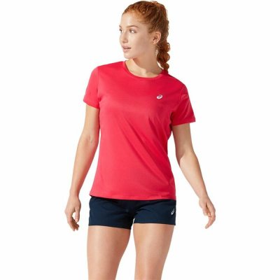 T-shirt med kortärm Dam Asics Core Karmosinröd (Storlek: S)
