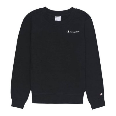 Tröja utan huva Dam Champion Small Script Logo Print Svart (Storlek: L)