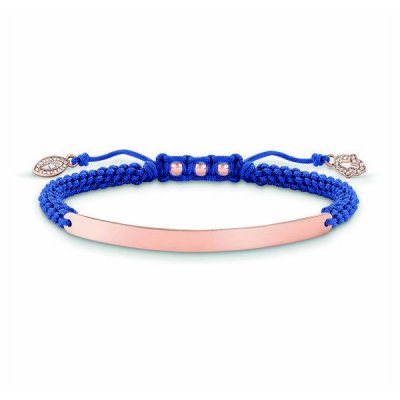Damarmband Thomas Sabo LBA0068-898-1 Blå Roséguld Silver (Mått: 12-19 cm)