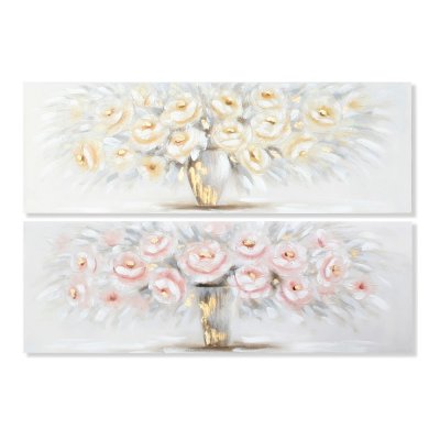 Tavla DKD Home Decor Flower vase Vas (150 x 3 x 50 cm) (2 antal)