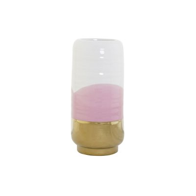 Vas DKD Home Decor Porslin Rosa Glam (12.2 x 12.2 x 26 cm)