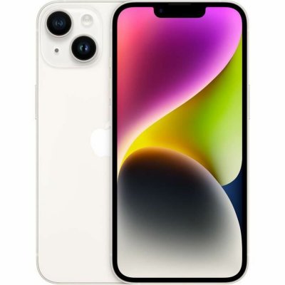 Smartphone Apple iPhone 14 starlight Vit 256 GB Hexa Core
